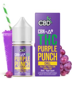 CBN Delta 9 THC Vape Juice Purple Punch